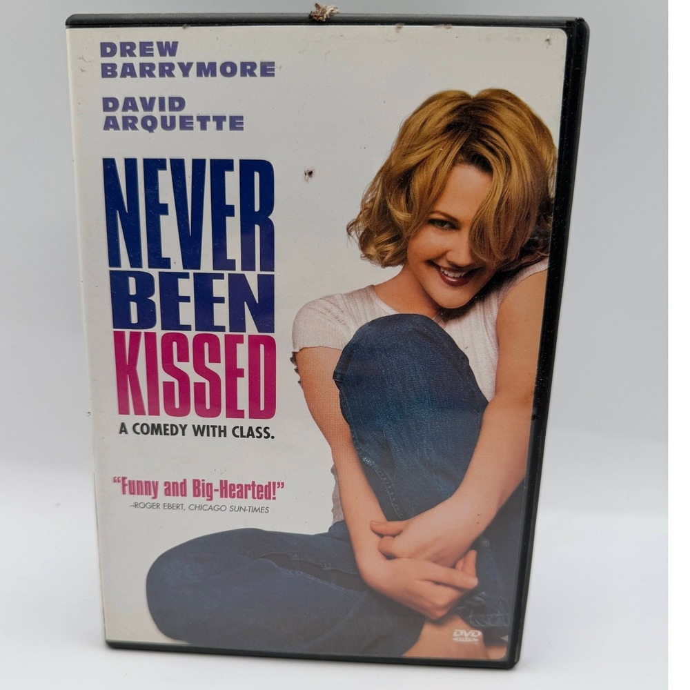 Never Been Kissed DVD Drew Barrymore David Arquette Rom-Com 1999 Movie